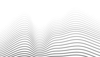 Abstract wave background with white lines vector