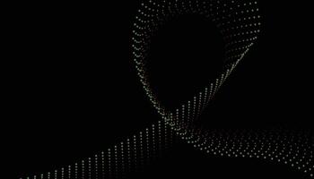 A green dot pattern on a black background vector