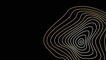 A black and gold abstract line drawing of a hand vector