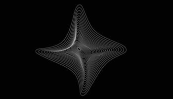 A black and white image of a star vector