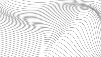 A black and white image of a wavy line vector