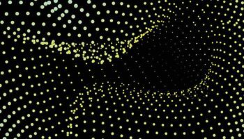 A black and yellow dot pattern on a black background vector