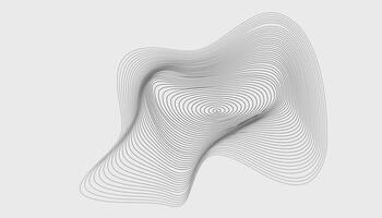 Abstract design of a curved line vector