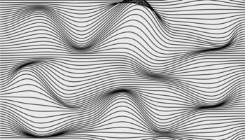 A black and white wavy pattern vector