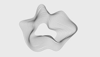 Abstract design of a wave line illustration vector