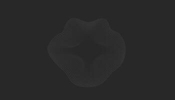 A black background with a black and white image of a wave vector