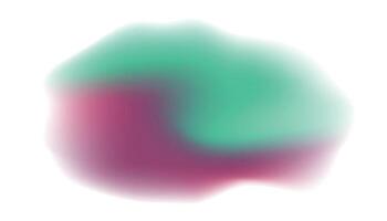 A green and pink blobby object vector