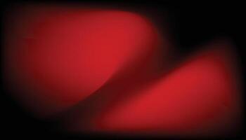 A red heart shape on a black background vector
