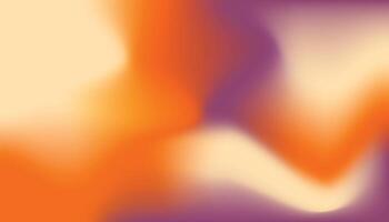An abstract orange and purple background with a white object vector