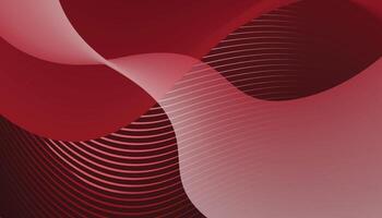 abstract background red gradient color, lines and waves vector