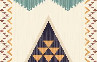 A tribal pattern with triangles and triangles on it vector