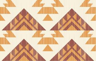 A pattern with triangles and brown and orange colors vector