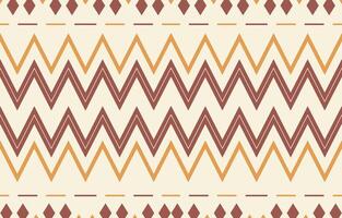 A pattern with brown and orange zigzag lines vector