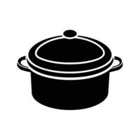 Cooking Pot with Lid Icon vector