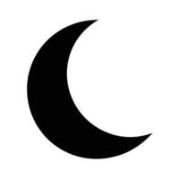 Crescent Moon Shape Icon vector
