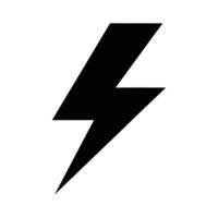 Lightning Bolt Shape Icon vector