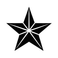 Star Five Pointed Icon vector