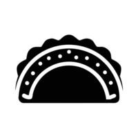 Taco Shell Icon vector