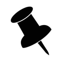 Push Pin Top View Icon vector