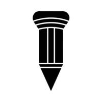 Pencil Tip Sharp Icon vector