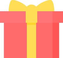 Red gift. Red gift icon. vector