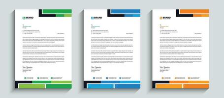 Professional creative corporate official letterhead design template in A4 size. Template design for letterhead, stationery, identity, document, branding, and layout design for your business project. vector