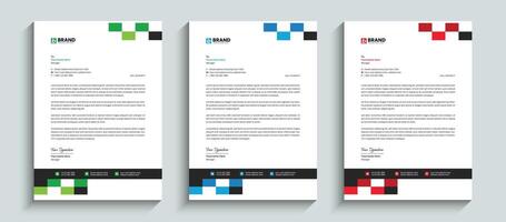 Abstract professional company official business letterhead layout template. Template design for letterhead, stationery, identity, document, branding, and layout design for your business project. vector