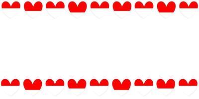 Happy Indonesia independence day banner design with minimalist heart shape. horizontal background. vector