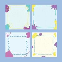 Modern Abstract Pastel Background Collection 3 vector
