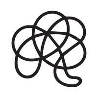 Entangled Paths A Journey of Intertwined Lines and Boundless Forms vector