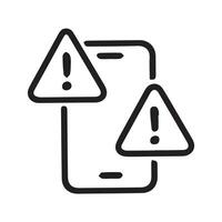 Urgent Phone Notification Issue Needs Immediate Attention Displayed vector