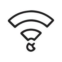 Bold Wifi Symbol Illustrates Digital Connectivity and Wireless Access vector
