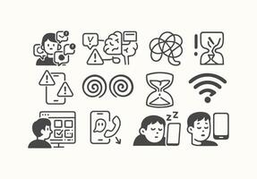 Digital Distractions The Modern Overload in a Connected World Today vector