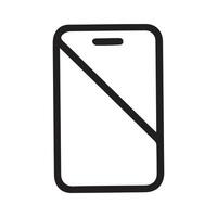Sleek Smartphone Art A Modern Mobile Device Icon Design vector