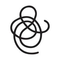 Unveiling the Abstract Dance of Lines A Bold Graphic Composition vector