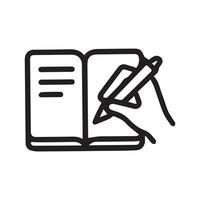 Capture Your Thoughts with a Notebook Hand Holding Pen Illustration vector