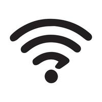 Wireless Connection Symbol Represents Network Access and Internet Availability vector