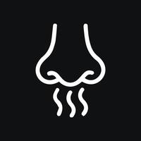 Sense of smell aromatic scent detection olfactory perception concept vector