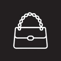Elegant Chain Handle Handbag A Stylish Accessory For Any Occasion vector