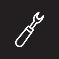 Precision Tool Ready A White Seam Ripper Isolated on Black Backdrop vector