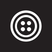 Classic White Button Graphic on Dark Background Apparel Design vector