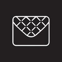 Quilted Elegance A Minimalist Black and White Decorative Pattern vector