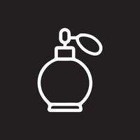 Elegance in Simplicity A Stylish Perfume Bottle Icon Design vector
