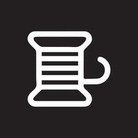 Elegant Thread Spool Design Crafting and Sewing Icon for Creative Projects vector
