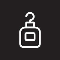 Simple Line Art Icon of a Container with Hook Top Modern Design vector