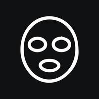 A Simple Icon of a Face Mask Perfect for Health and Beauty Designs vector