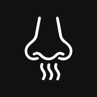 The Sense of Smell An Odor Perception Conceptual Design Template vector