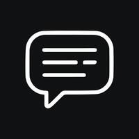 Engage in Conversations Communicate Through Chat Bubble Icon Symbol vector