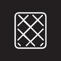 Modern geometric pattern of intersecting lines on black background graphic vector