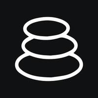 Zen Stone Stack Simple Serenity Image Symbol of Balance and Calm vector